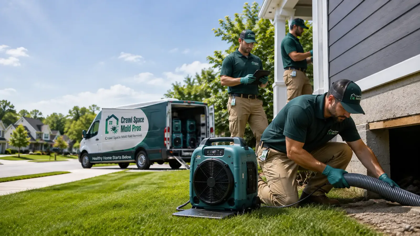 Crawl Space Mold Removal in Exeter, CA